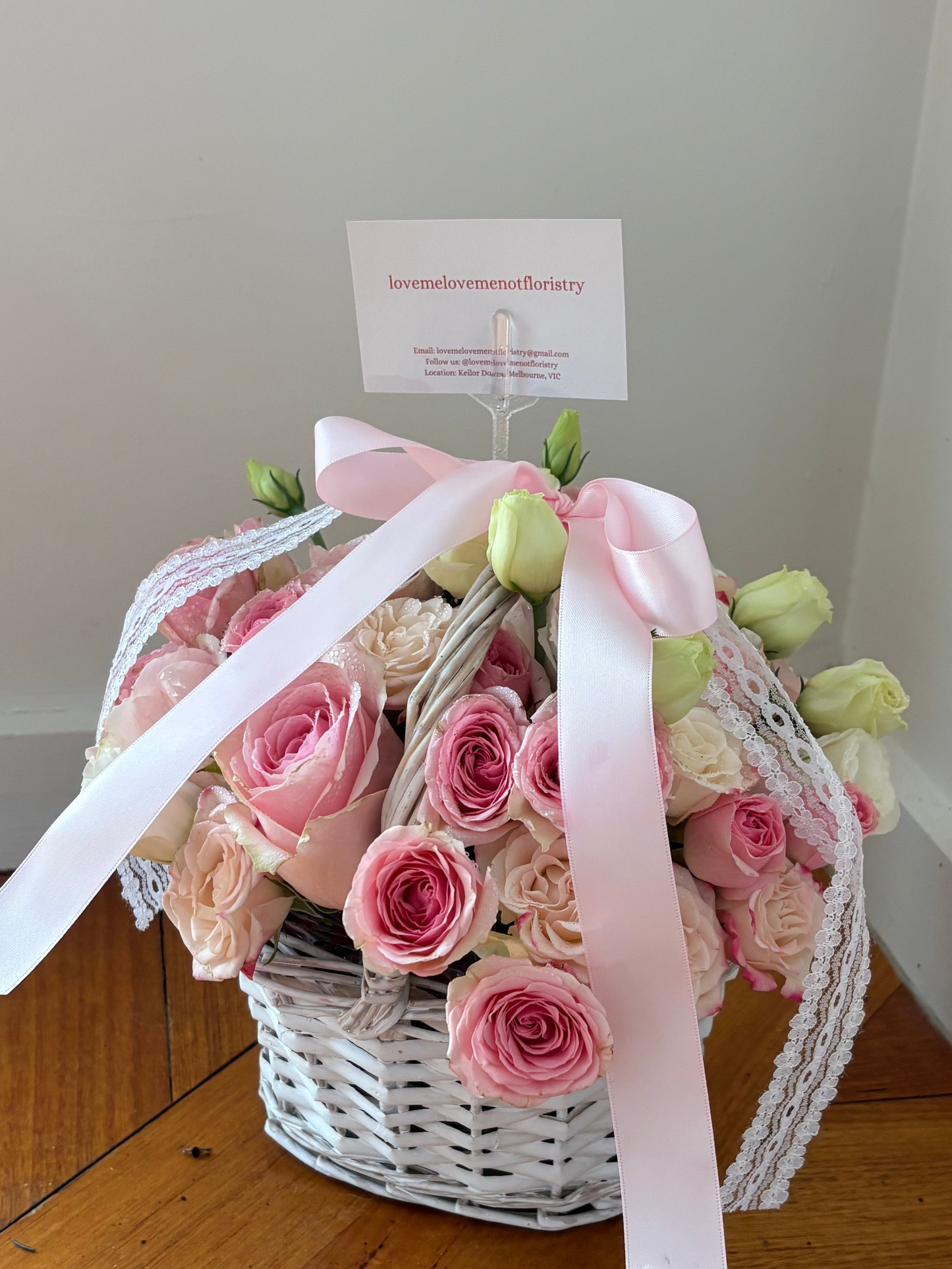 love me rose basket