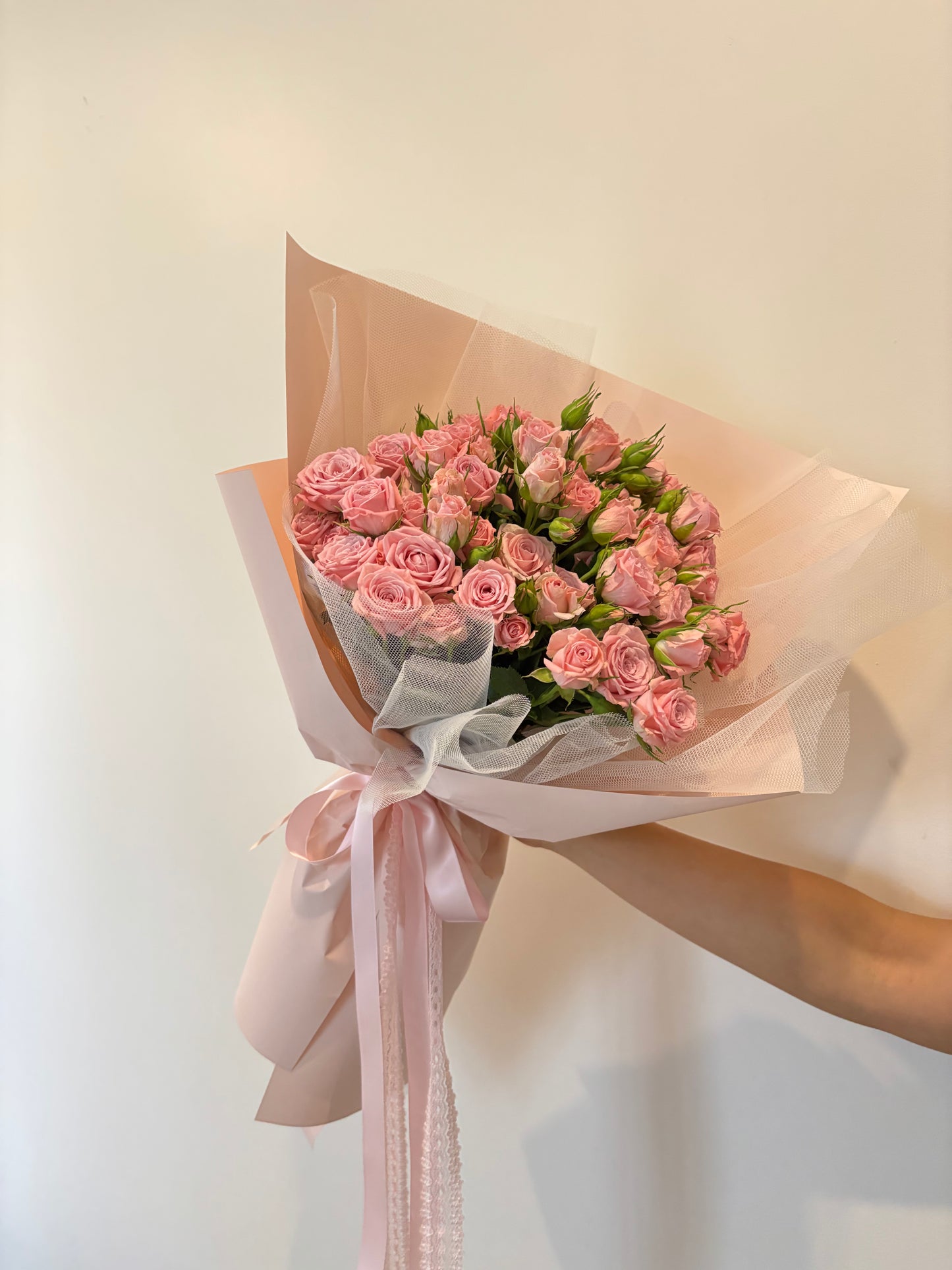 Valentine's Day Special - Pink Spray Roses Bouquet