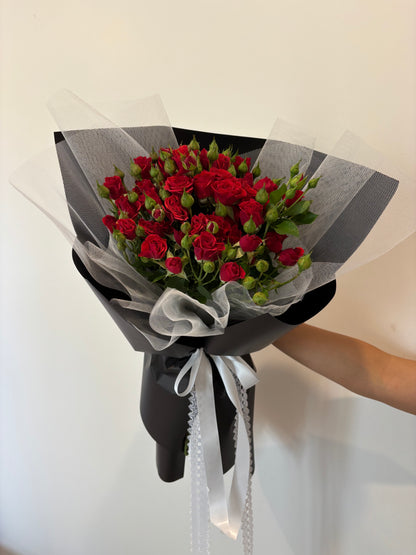 Valentine's Day Special - Red Spray Roses Bouquet