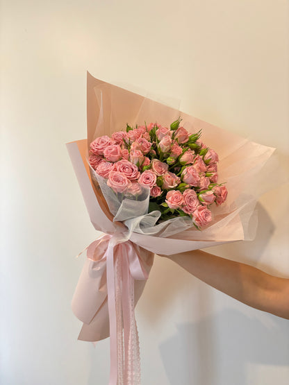 Valentine's Day Special - Pink Spray Roses Bouquet
