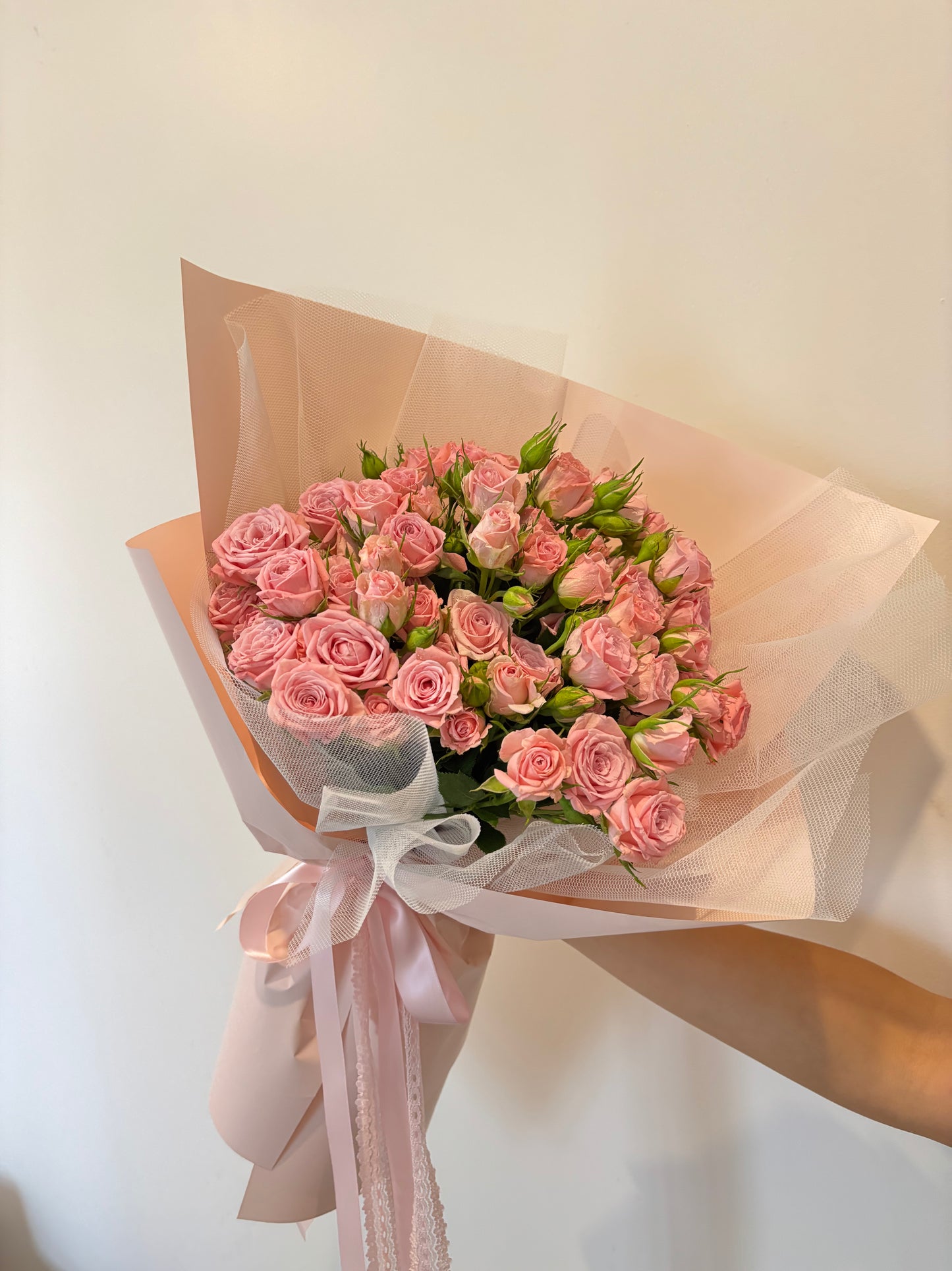 Valentine's Day Special - Pink Spray Roses Bouquet